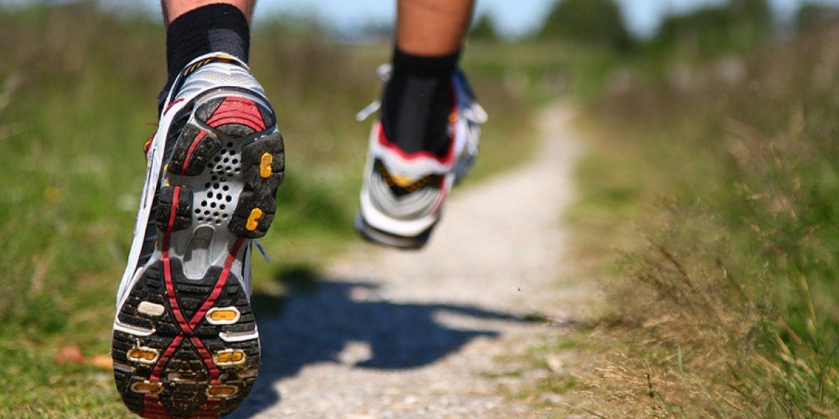 Photo of running feet