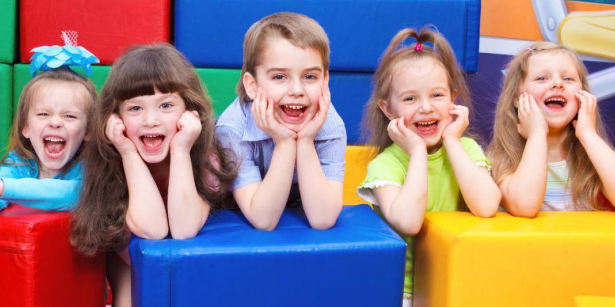 group of young children