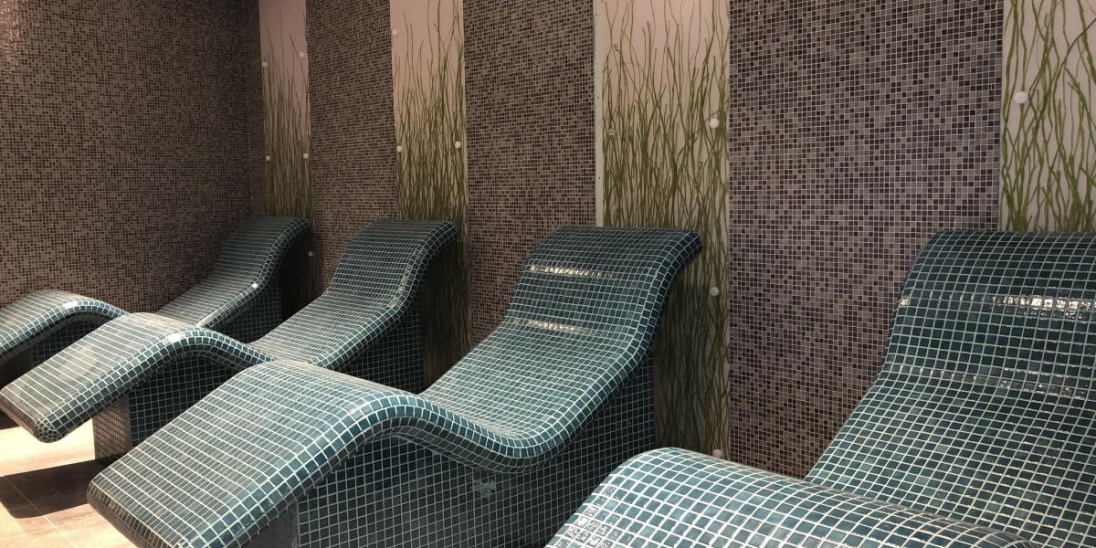 relaxation area in the Spa at Ards Blair Mayne Wellbeing and Leisure complex
