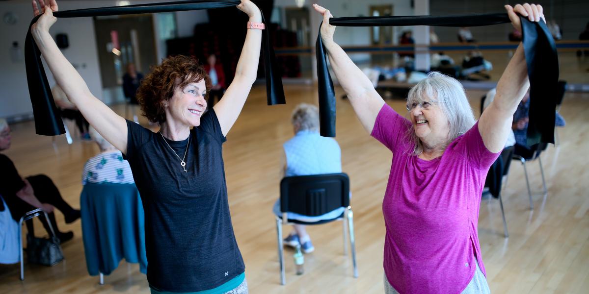 Ladies exercise class at Ards