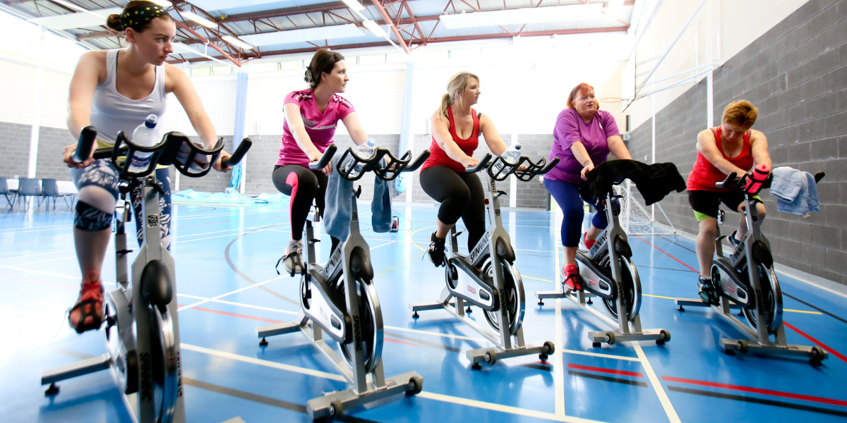 Group Cycle class at Portaferry Sports Centre